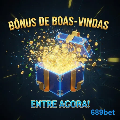 Imagem do bônus de boas-vindas da 689bet, destacando promoções para novos jogadores.
