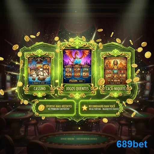 Imagem do 689bet mostrando os jogos quentes de cassino disponíveis na plataforma.