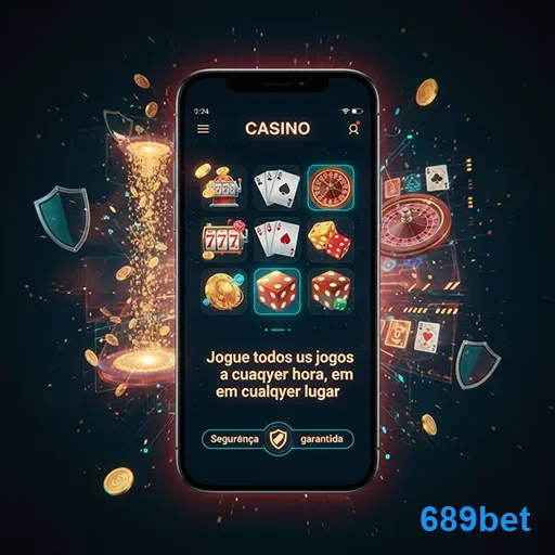 Usuário jogando em cassino ao vivo pelo celular